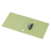 アスクル　リングファイル　A4タテ　2穴　レバー式アーチファイル　背幅66mm　グリーン　緑　シブイロ  オリジナル