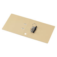 アスクル　リングファイル　A4タテ　2穴　レバー式アーチファイル　背幅66mm　ベージュ　シブイロ  オリジナル