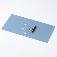 アスクル　リングファイル　A4タテ　2穴　レバー式アーチファイル　背幅43mm　ブルー　青　10冊　シブイロ オリジナル