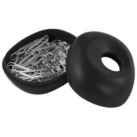 プラス クリップケース ブラック CP-500 1セット(3個)（直送品）