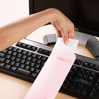 ムトウユニパック ナチュラルカラー封筒 長4 ピンク　テープ付 300枚（100枚×3袋）