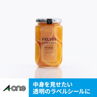 エーワン（A-one）ラベルシール 透明フィルム きれいにはがせる インクジェット シール A4 透明 ノーカット 5シート 29289×2袋