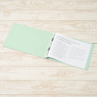 プラス　フラットファイル樹脂製とじ具　A4ヨコ　ブルー　No.022N　30冊