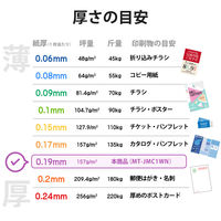 エレコム マルチカード 名刺 普通紙 標準口 白 名刺サイズ 両面印刷用 1袋（120シート入）