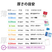 エレコム マルチカード 名刺 マット紙 厚口 白 名刺サイズ 両面印刷用 1箱（240シート入）（直送品）