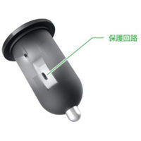 ２．４Ａ　シガーソケット用ＵＳＢ急速充電器　ＡｕｔｏＰｏｗｅｒＳｅｌｅｃｔ機能搭載　１ポートタイプ　ブラック BSMPS2401P1BK（直送品）