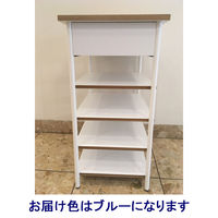 【アウトレット】吉桂 HIKE デスクサイド シェルフ W370×D500×H720mm BL 1台（直送品）