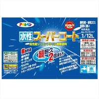 アサヒペン 水性スーパーコート 1/12L （若草色） 9011414（直送品）