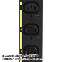 延長コード 電源タップ 3m IEC C13 24個口 ブラック TAP-SV22024 サンワサプライ 1個（直送品）