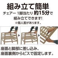 タカショー アリア チェア ベージュ クッション付 NAR-C01BE 1脚（直送品）