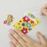 エーワン（A-one）ラベルシール 転写シール インクジェット シール ステッカー はがきサイズ 透明 ノーカット 5セット  52103