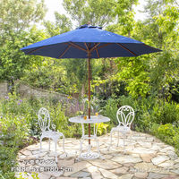 タカショー ウッドパラソル 2.7m ネイビーブルー PAS-27BL 1個