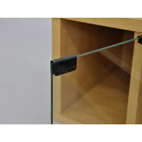 エイ・アイ・エス ガラス扉付きフリーラックL ナチュラル 幅850×奥行350×高さ325mm GDR-3L NA 1台（直送品）