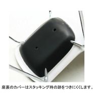 【軒先渡し】オリバー フィットシェルチェア レザーパッド座 黒シート ビニールレザー張り オレンジ S・CS-940・BK・AL・BL10G 1脚（直送品）