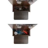 ファミリー・ライフ クリーナースタンド ダークブラウン 幅270×奥行290×高さ1310mm 1台（直送品）