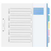 コクヨ 仕切りカードPPA4S2穴5山1組 シキ-P20 1セット(30組)