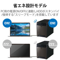 HDD (ハードディスク) ケース 3.5インチHDD USB3.0/eSATA 4ベイ LGB-4BNHEU3 ロジテック 1個