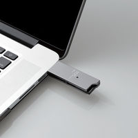 エレコム 高速USB3.0メモリ(スライドタイプ)32GB ブラック MF-DAU3032GBK 1個