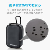 エレコム デジカメケース/ZEROSHOCK/Sサイズ/ブラック ZSB-DG015BK 1個