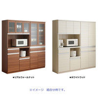 フナモコ JUST キッチンストッカー リアルウォールナット 幅732×奥行448×高さ1800mm EKD-73T 1台（直送品）