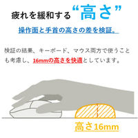 エレコム 疲労軽減リストレストFITTIO/ホワイト MOH-FTRWH 1個