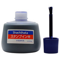 シヤチハタ スタンプインキ(ゾルスタンプ台専用) 大瓶 藍色 S-3アイイロ 1個
