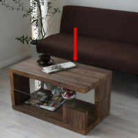 B.Bファニシング SAND（サンド） センターテーブル ブラウン 幅750×奥行400×高さ390mm SNCT-75BR 1台（直送品）