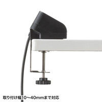サンワサプライ クランプ式USB充電器（USB4ポート・ブラック） ACA-IP50BK 1個（直送品）