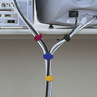 サンワサプライ ケーブルタイ(面ファスナー) CA-MF1RN 1セット(4本入)