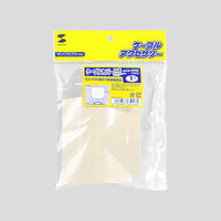 サンワサプライ ケーブルカバー（T型、アイボリー） CA-R90T 1個（直送品）