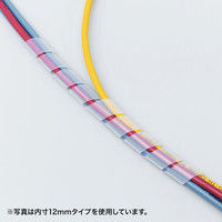 サンワサプライ ケーブルタイ（スパイラル）30m巻き・内寸直径15mm CA-SP15W-30N 1個（直送品）