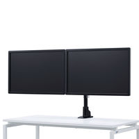 サンワサプライ 水平多関節液晶モニタアーム(左右2面) CR-LA1502BK 1台（直送品）