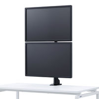 モニターアーム　ディスプレイアーム　2画面　デュアル　27インチ対応　8kgまで　クランプ式　CR-LA1503BK　サンワサプライ　1台（直送品）