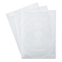 サンワサプライ DVDトールケース（6枚収納） クリア DVD-TN6-03C 1セット（3枚入り）（直送品）