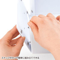 サンワサプライ 組み立て式CD BOX （ホワイト） FCD-MT3W 1個（直送品）