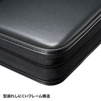 サンワサプライ DVD・CDセミハードケース(160枚収納・ブラック) FCD-WL160BK 1個