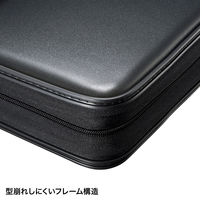 サンワサプライ ブルーレイディスク対応セミハードケース(96枚収納・ブラック) FCD-WLBD96BK 1個