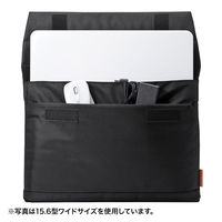 【アウトレット】サンワサプライ インナーケース（フラップタイプ・13.3型ワイド） ブラック IN-A13BK 1個　【終売品】