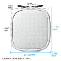 サンワサプライ MagSafe電源アダプタ専用ケース（45W，60W対応） ブラック IN-MACAD1BK 1個（直送品）