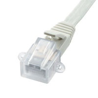 サンワサプライ カテゴリ7フラットLANケーブル フラットタイプ 3m ホワイト KB-FL7-03WN（直送品）