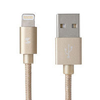 サンワサプライ ライトニングケーブル ゴールド 1m ナイロンメッシュ KB-IPLTNM10KGD 1本（直送品）