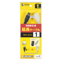 USB Aケーブル　USB-A（オス）USB-A（メス）　1m　USB2.0　KU-EN1K　サンワサプライ　1本