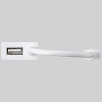 サンワサプライ Gigabit対応USB-LANアダプタ（USB3.0ハブ1ポートつき） ホワイト LAN-ADUR3GHW 1個（直送品）