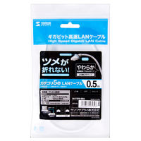 サンワサプライ ツメ折れ防止CAT5eLANケーブル LA-Y5TS-005 1本