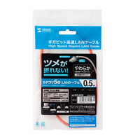 サンワサプライ ツメ折れ防止CAT5eLANケーブル LA-Y5TS-005D 1本