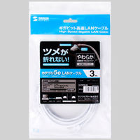 サンワサプライ ツメ折れ防止CAT5eLANケーブル LA-Y5TS-03 1本