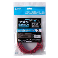 サンワサプライ ツメ折れ防止CAT5eLANケーブル LA-Y5TS-03R 1本