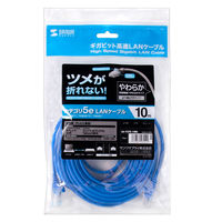 サンワサプライ ツメ折れ防止CAT5eLANケーブル LA-Y5TS-10BL 1本