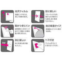 サンワサプライ 21.5型ワイド対応ブルーライトカット液晶保護指紋防止光沢フィルム LCD-215WBC 1枚（直送品）