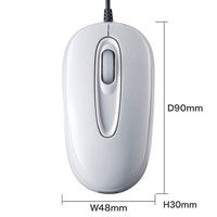 サンワサプライ 有線光学式マウス MA-128HUW 1個（直送品）